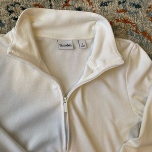Sunday best quarter zip white long sleeve